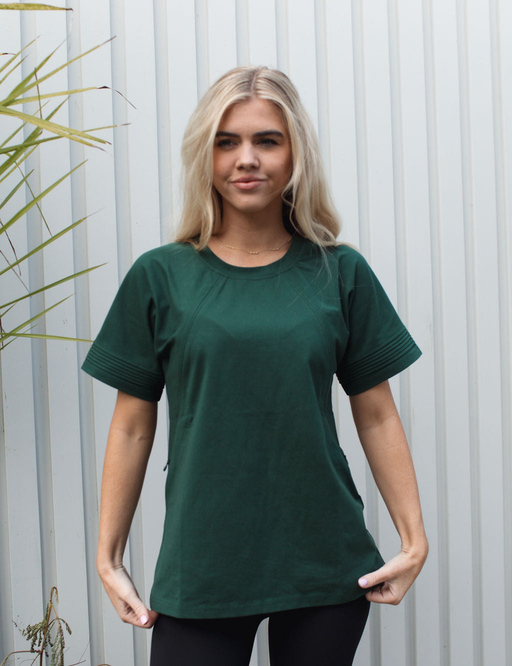 Serene Everyday Nursing T-Shirt (Forest Green)