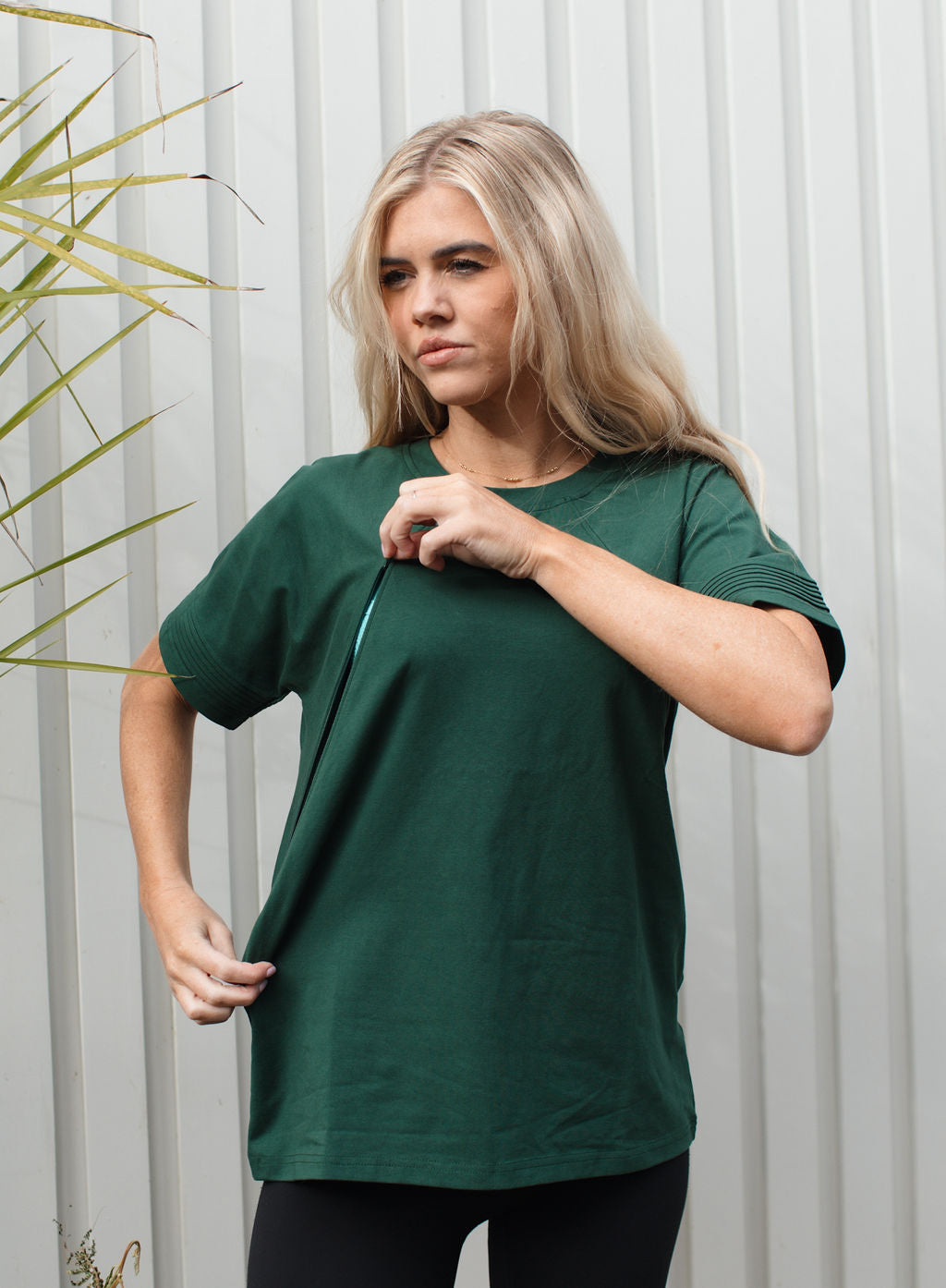 Serene Everyday Nursing T-Shirt (Forest Green)