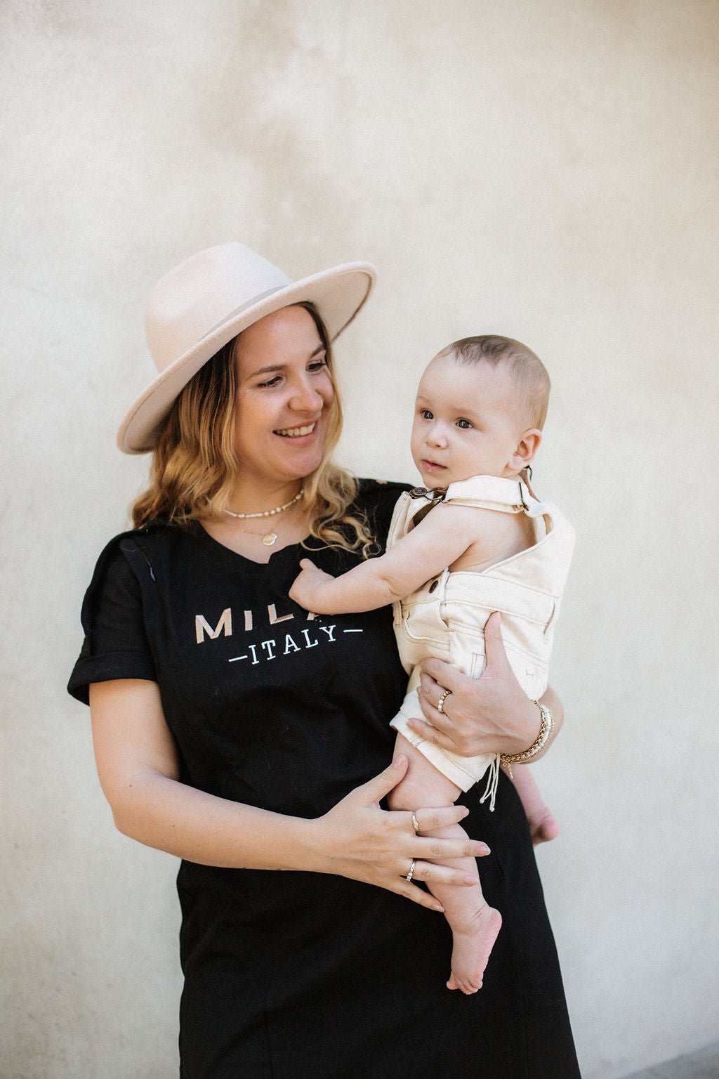 Black mini dress with breastfeeding access