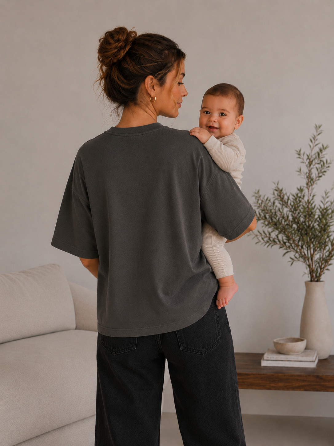 Fawn Soft Touch Nursing Tee - Oversized Fit