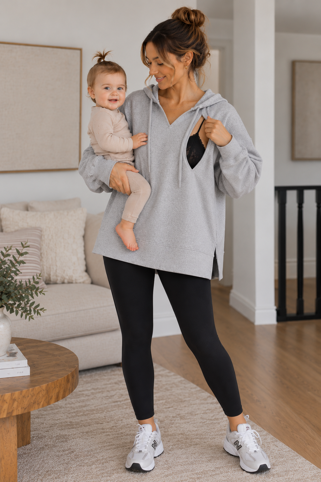 V-Neck Nursing Hoodie