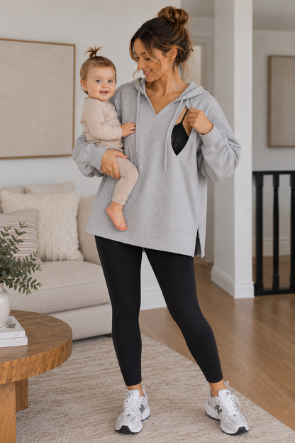 V-Neck Nursing Hoodie