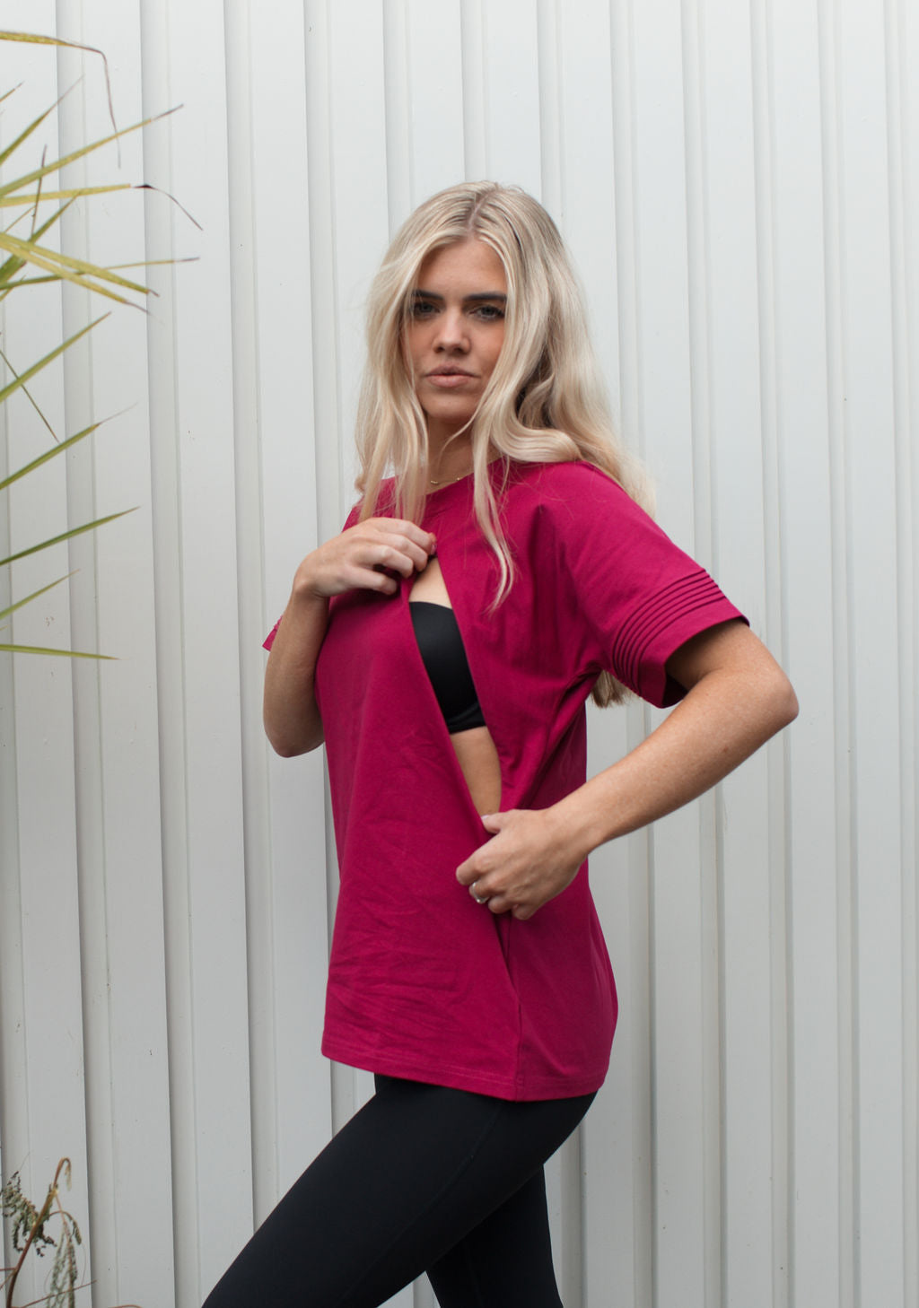 Serene Everyday Nursing T-Shirt (Rose Purple)