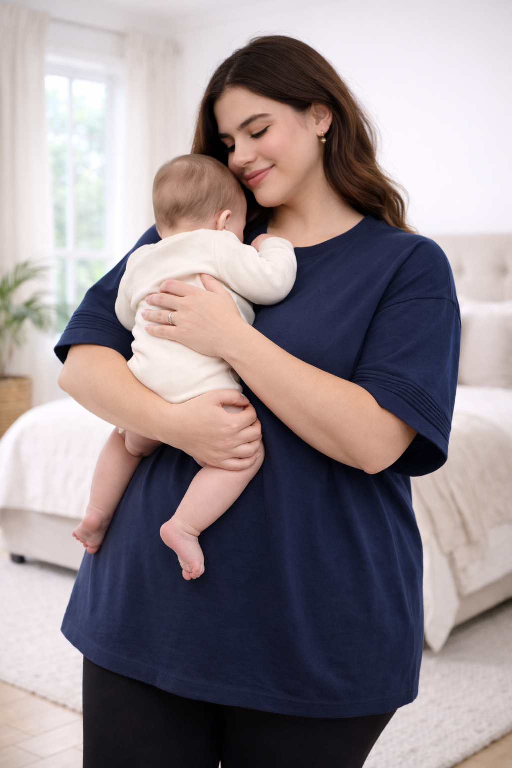 Serene Nursing Tee - Oversized Fit