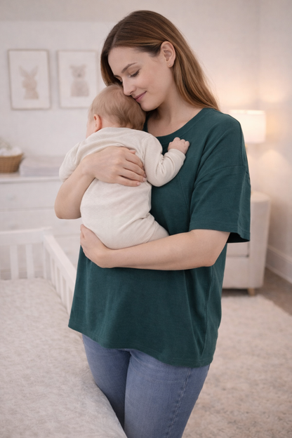 Fawn Nursing Tee - Oversized Fit
