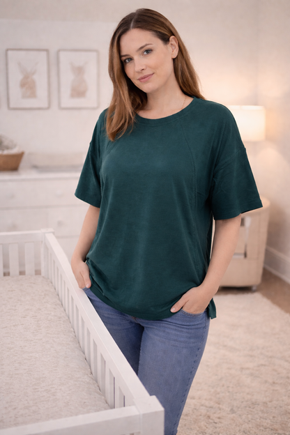 Fawn Nursing Tee - Oversized Fit