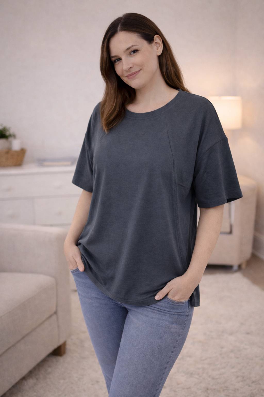 Fawn Nursing Tee - Oversized Fit