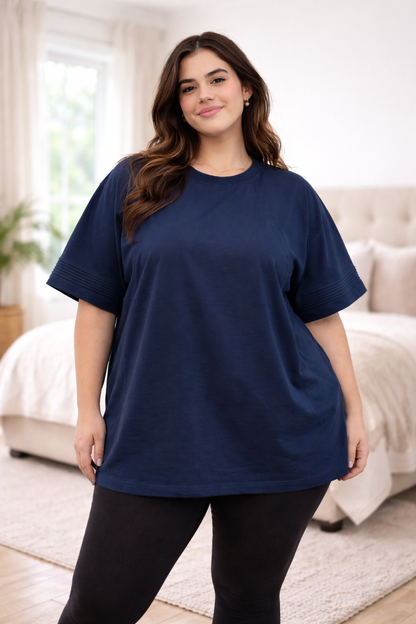 Serene Nursing Tee - Oversized Fit