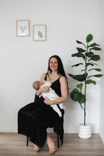 black dress breastfeeding The Courtside Nursing Tennis Dress Breastfeeding Friendly M / Black